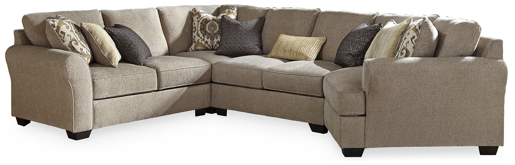 Pantomine 4-Piece Sectional with Cuddler