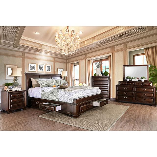 Brandt Brown Cherry Queen Bed