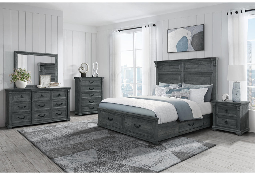 TATUM GREY QUEEN BED GROUP WITH STORAGE image