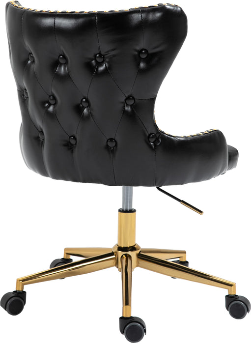 Hendrix Black Faux Leather Office Chair