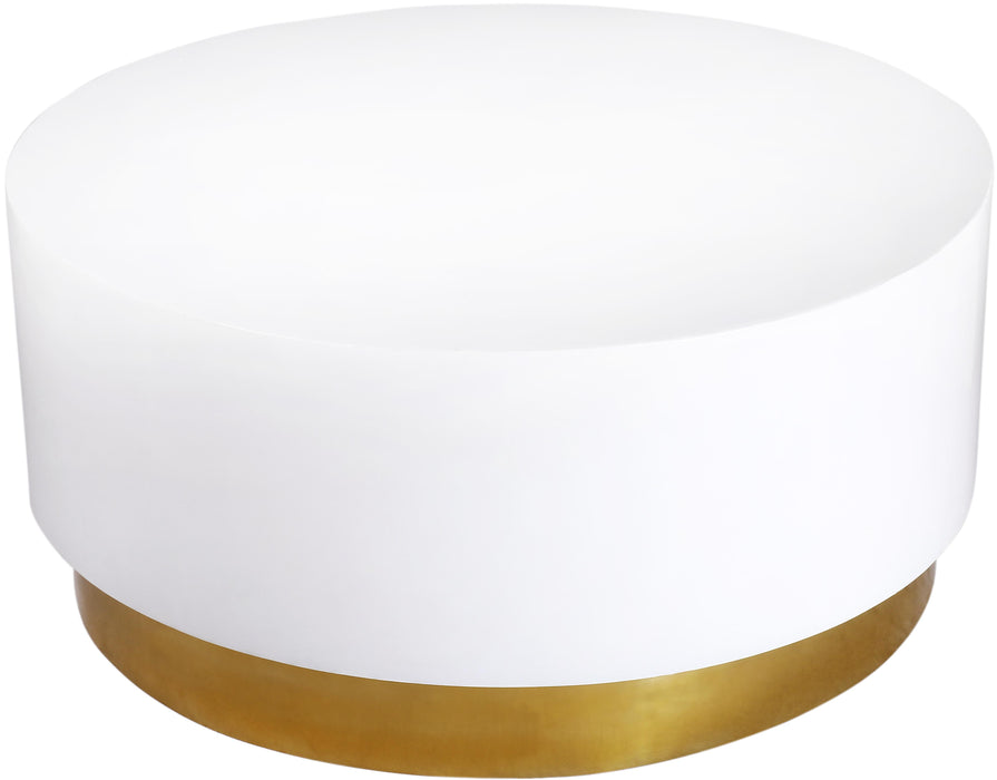 Deco White/Gold Coffee Table