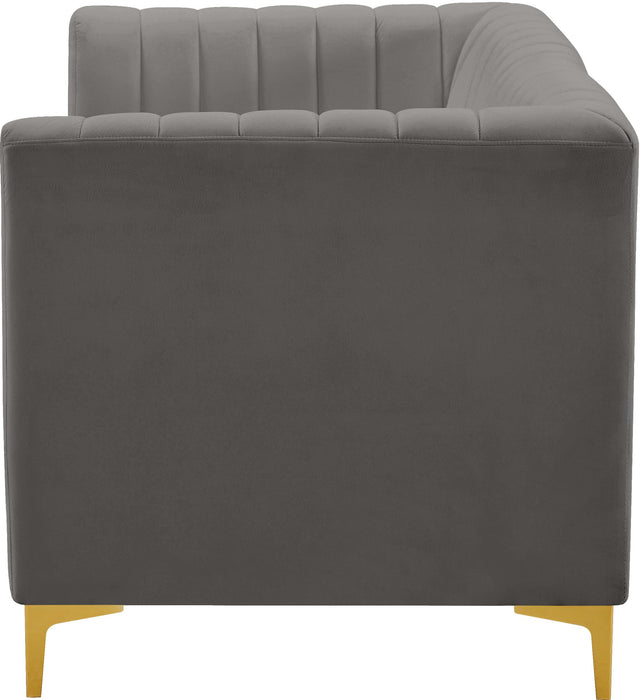 Alina Grey Velvet Modular Sofa