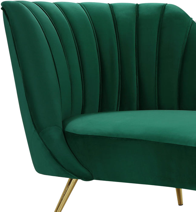 Margo Green Velvet Chaise
