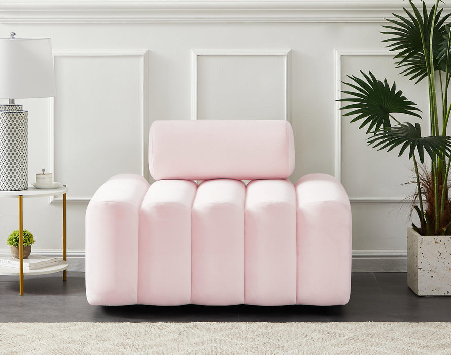 Melody Pink Velvet Chair