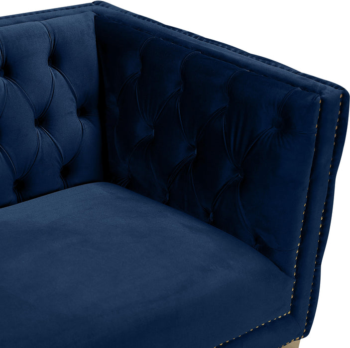 Michelle Navy Velvet Chair