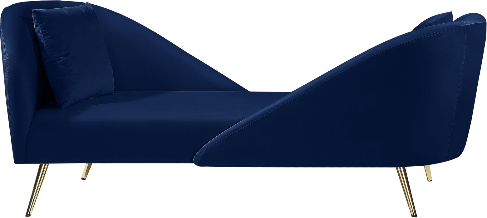 Nolan Navy Velvet Chaise image