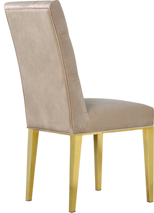 Capri Beige Velvet Dining Chair