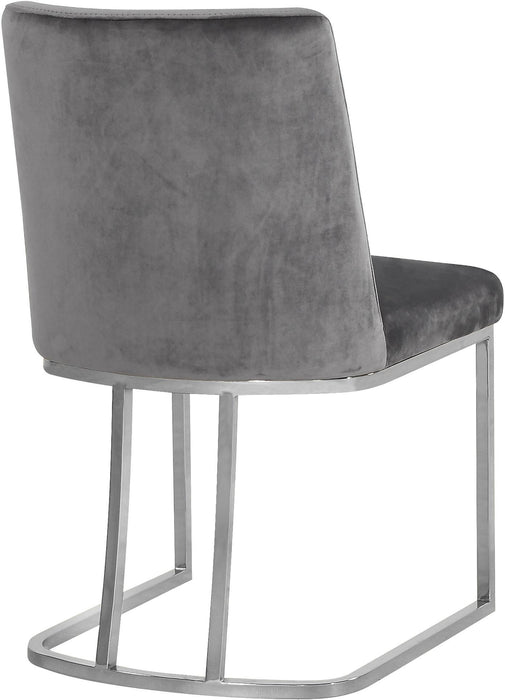 Heidi Grey Velvet Dining Chair