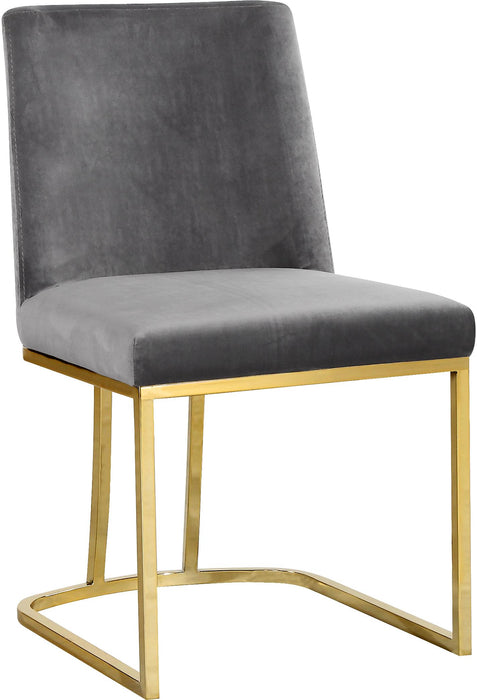 Heidi Grey Velvet Dining Chair
