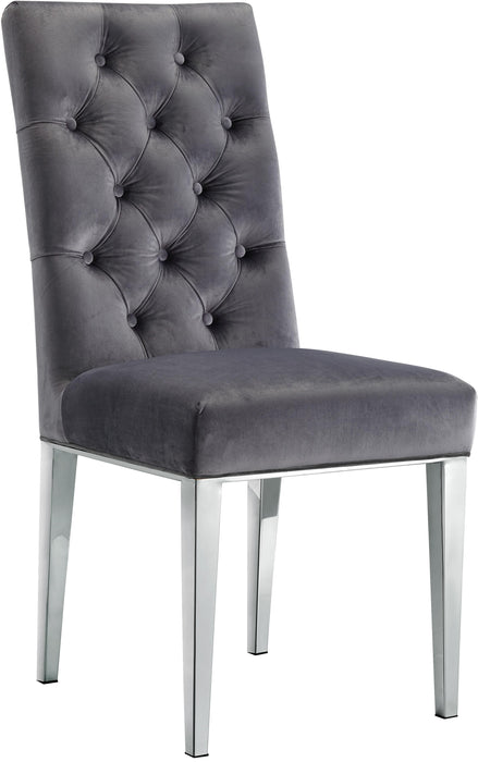 Juno Grey Velvet Dining Chair
