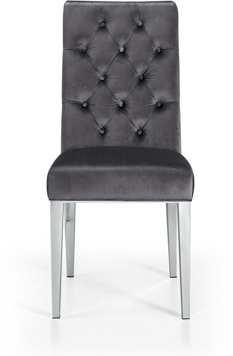 Juno Grey Velvet Dining Chair