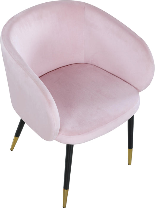 Louise Pink Velvet Dining Chair