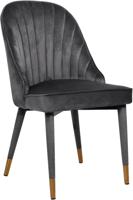 Belle Grey Velvet Dining Chair