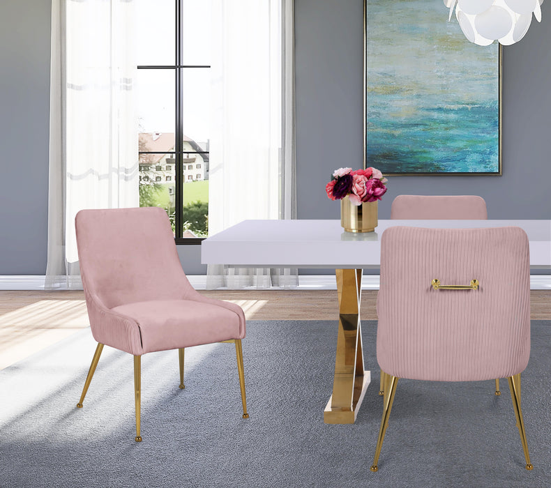 Ace Pink Velvet Dining Chair