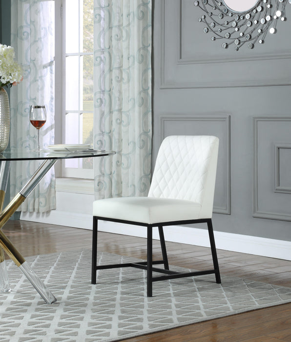 Bryce White Faux Leather Dining Chair