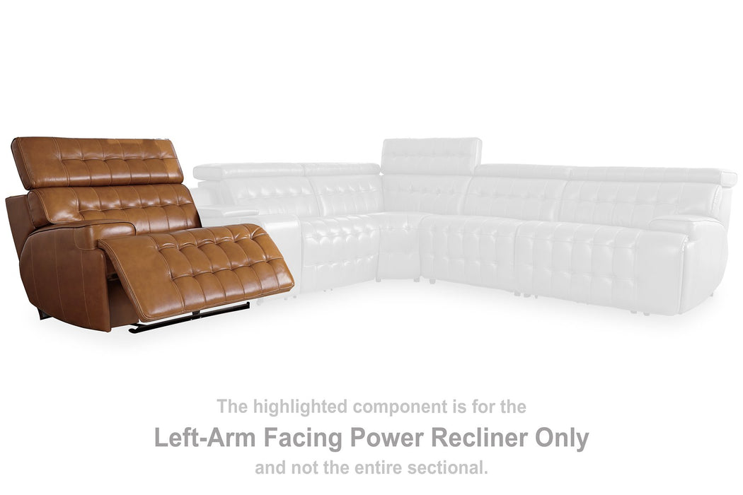 Temmpton 3-Piece Power Reclining Sectional Loveseat with Console