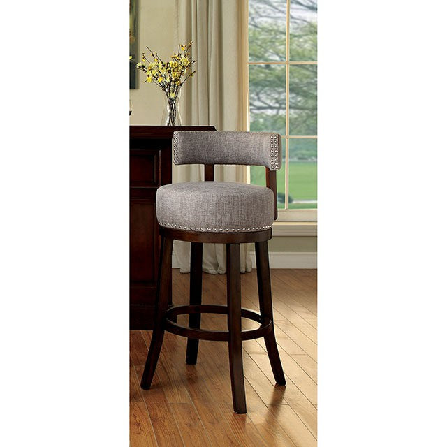 LYNSEY Dark Oak/Light Gray 24" Bar Stool