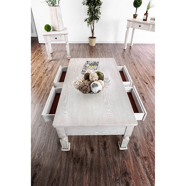 Joliet Antique White Coffee Table