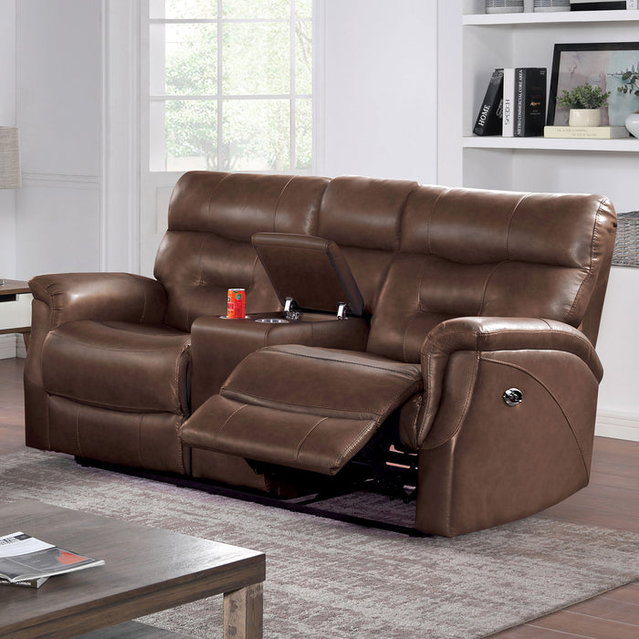 BARMOUTH Power Loveseat, Light Brown image