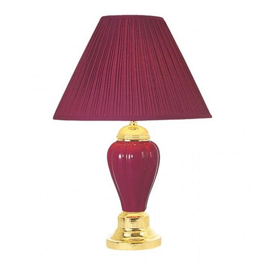 SCARLETT Burgundy Table Lamp (6/CTN) image