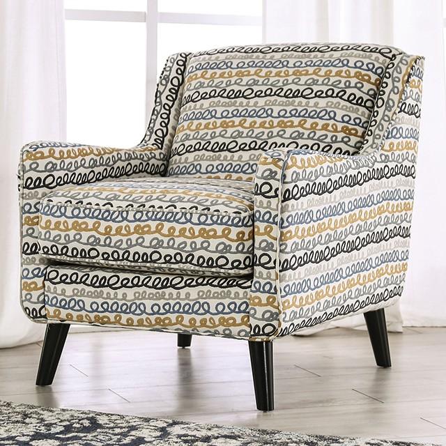 CHANCERY Accent Chair, Gray/Navy image