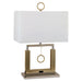 Jessica Brushed Steel 17"H Steel Table Lamp image