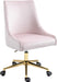 Karina Pink Velvet Office Chair image