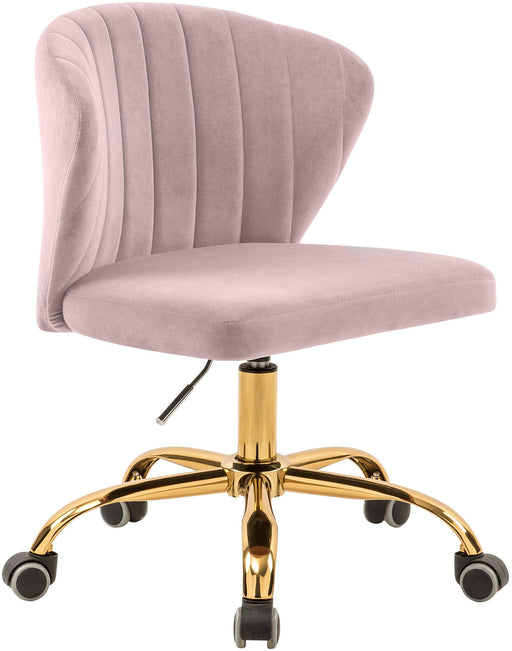 Finley Pink Velvet Office Chair image
