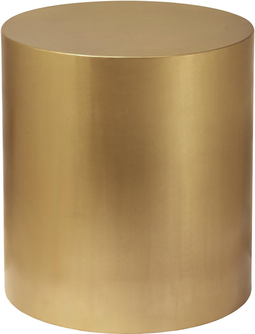 Cylinder Brushed Gold End Table image