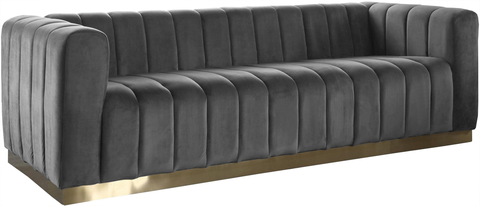 Marlon Grey Velvet Sofa image