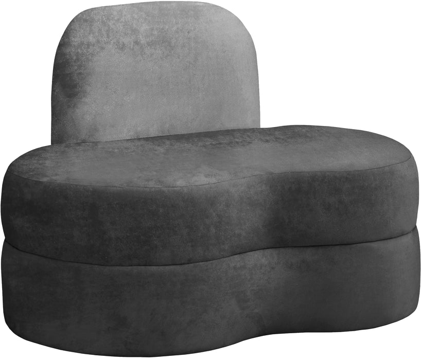 Mitzy Grey Velvet Chair image