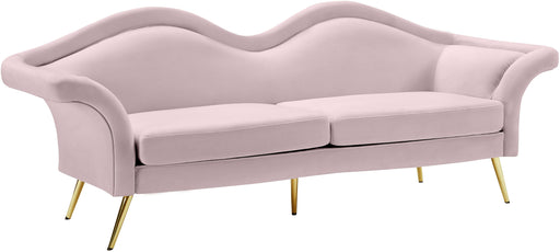 Lips Pink Velvet Sofa image