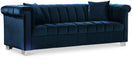 Kayla Navy Velvet Sofa image