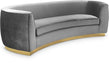 Julian Grey Velvet Sofa image