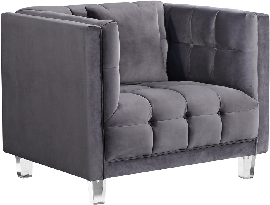 Mariel Grey Velvet Chair image