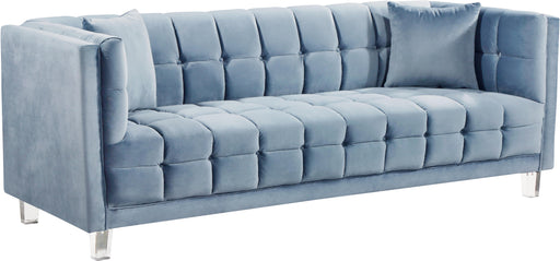 Mariel Sky Blue Velvet Sofa image