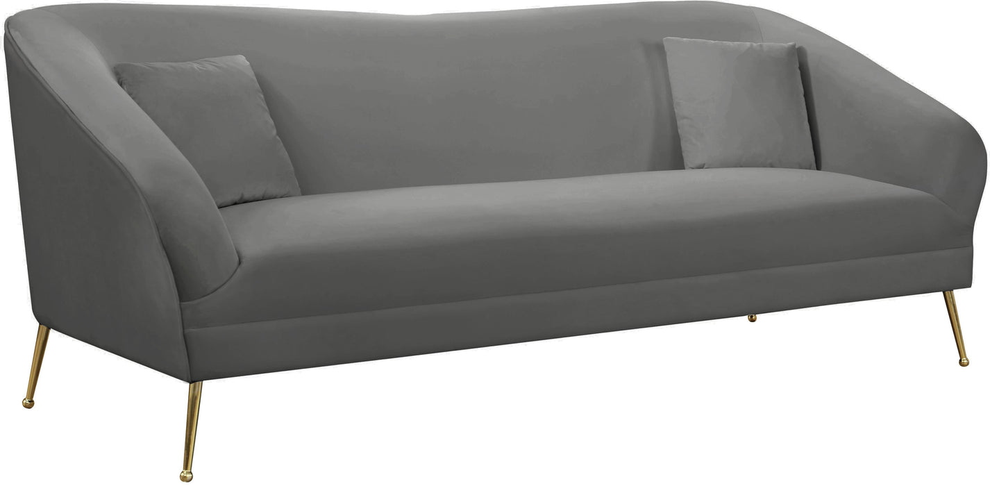 Hermosa Grey Velvet Sofa image