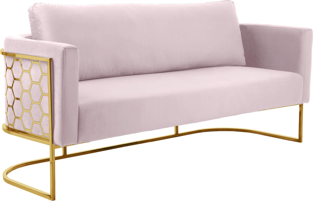 Casa Pink Velvet Sofa image