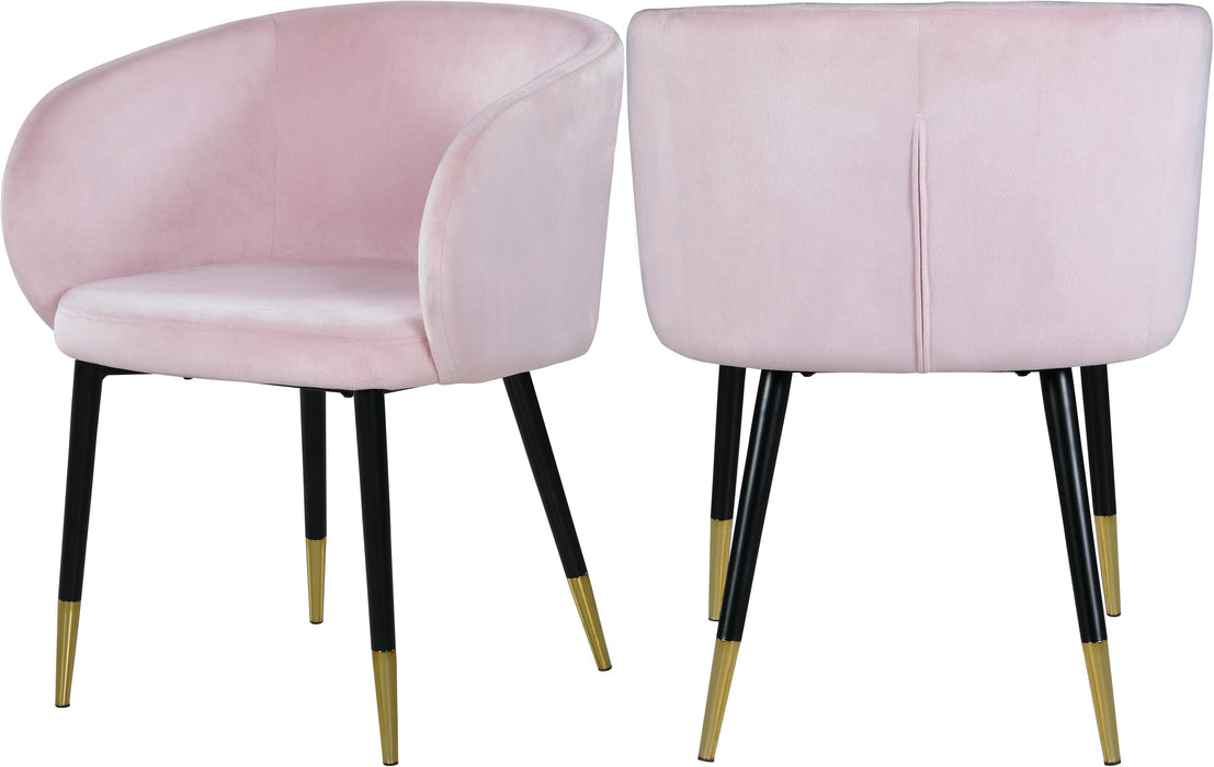 Louise Pink Velvet Dining Chair image