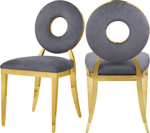 Carousel Grey Velvet Dining Chair image