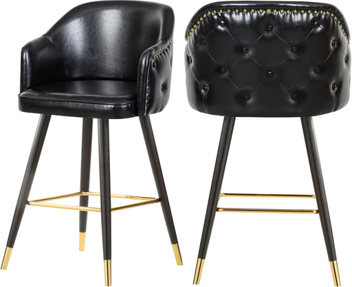 Barbosa Black Faux Leather Counter/Bar Stool image