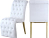 Curve White Faux Leather Dining Chair image