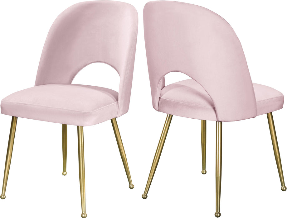 Logan Pink Velvet Dining Chair image