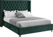 Aiden Green Velvet Full Bed image