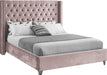 Aiden Pink Velvet Full Bed image
