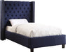 Ashton Navy Linen Twin Bed image