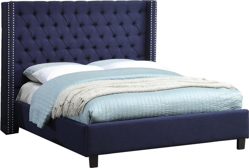 Ashton Navy Linen Full Bed image