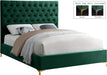 Cruz Green Velvet Full Bed image