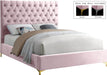 Cruz Pink Velvet Full Bed image