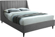 Eva Grey Velvet Full Bed image